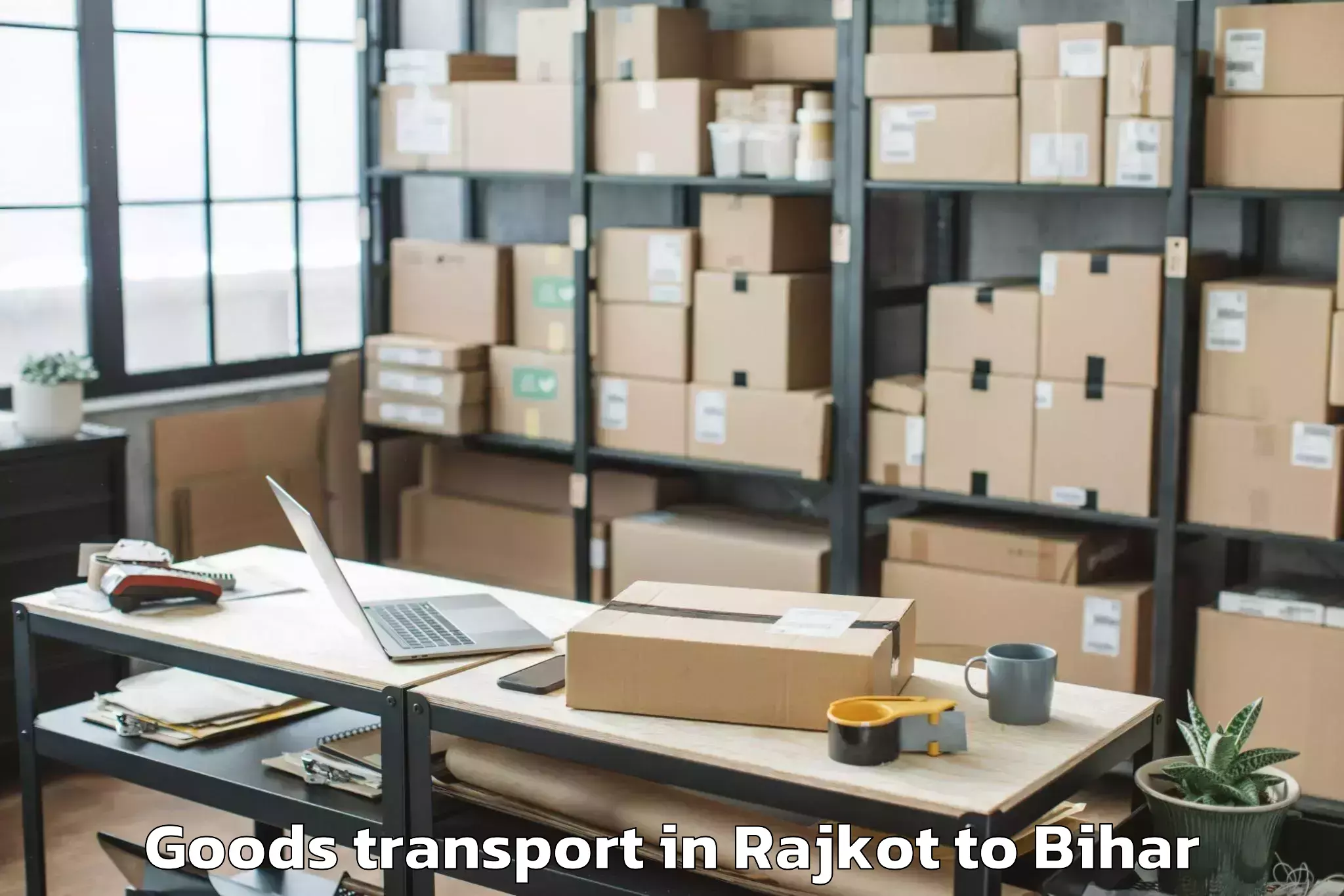 Book Rajkot to Katoria Goods Transport